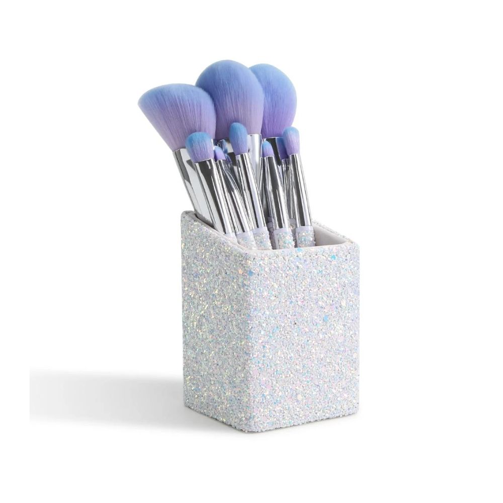 Set de 8 Brochas Sparkle (Withe) + Accesorio - Imagen 2
